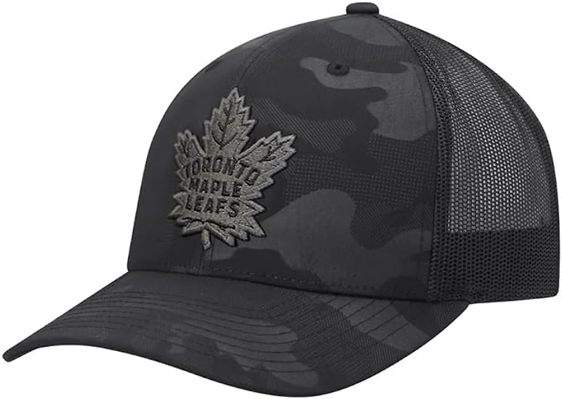 NHL Hat Camo Trucker Tonal Maple Leafs
