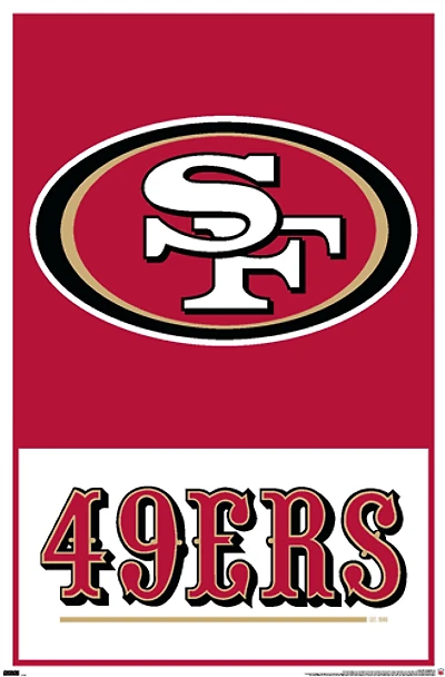NFL Wall Poster Logo 49ers