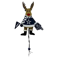 NFL Ornament Wooden Cheering Reindeer Cowboys
