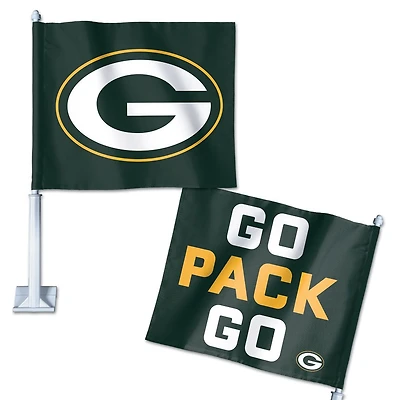 NFL Car Flag 11x15 Slogan Packers