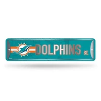 NFL Metal Street Sign 4" x 15 Dolphins