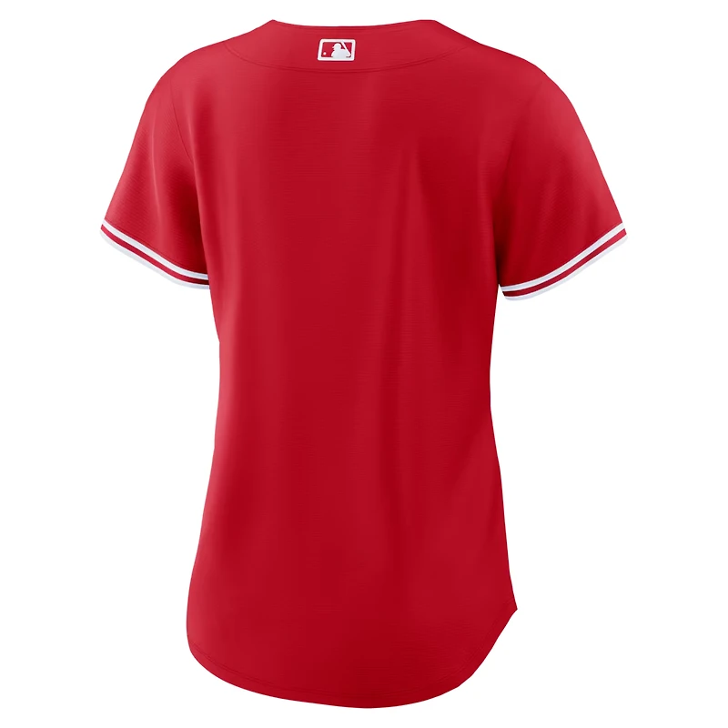 MLB Ladies Jersey Blank Alt Red Canada Day Blue Jays