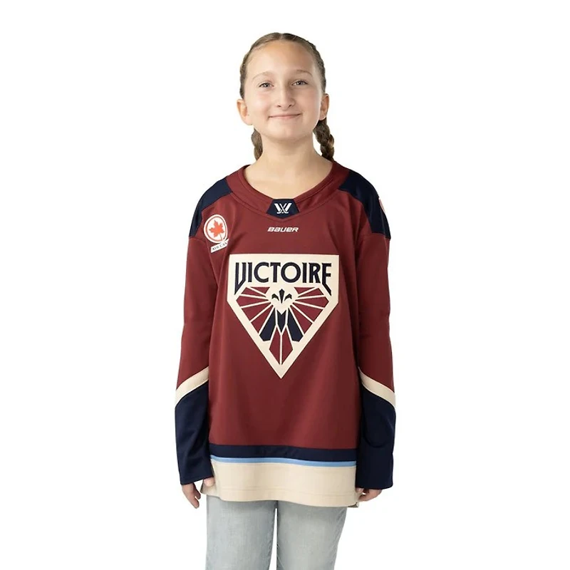 PWHL Youth Replica Jersey Home Victoire