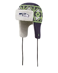 NFL Knit Hat Trapper D3 Seahawks