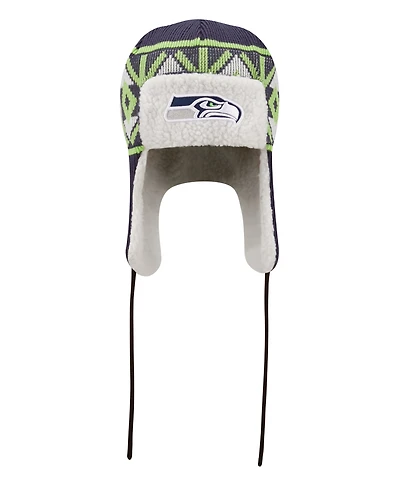 NFL Knit Hat Trapper D3 Seahawks