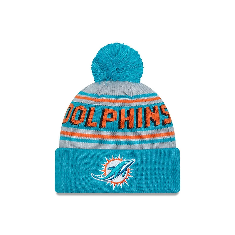 NFL Knit Hat Pom Wordmark Dolphins