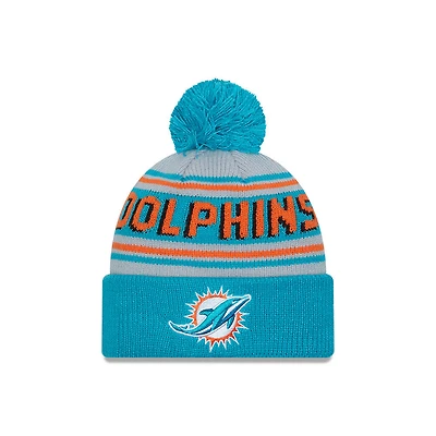 NFL Knit Hat Pom Wordmark Dolphins