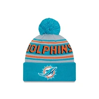 NFL Knit Hat Pom Wordmark Dolphins