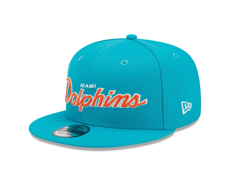 NFL Hat 950 Snapback Script Dolphins