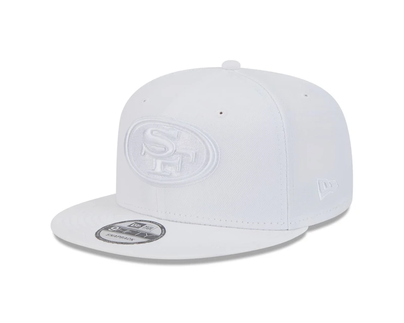 NFL Hat 950 Basic Snapback White on White 49ers