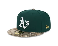 MLB Hat 5950 Realtree Camo Athletics (Forest Green)