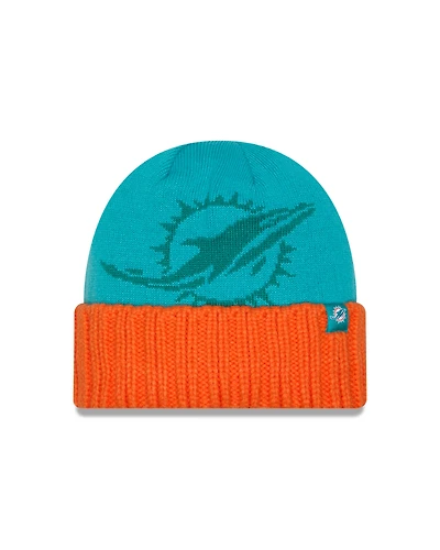 NFL Knit Hat Oversize Cuff Dolphins