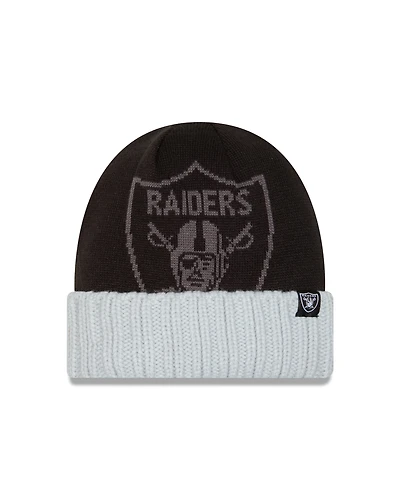NFL Knit Hat Oversize Cuff Raiders