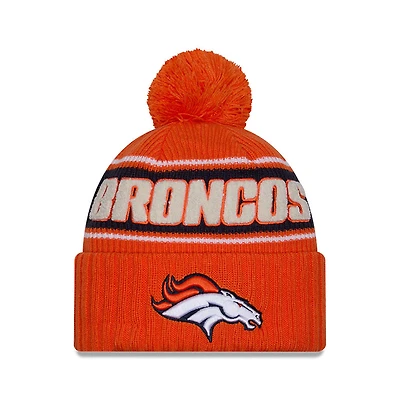 NFL Knit Hat 2024 Cold Weather Sport Knit W/ Pom Broncos