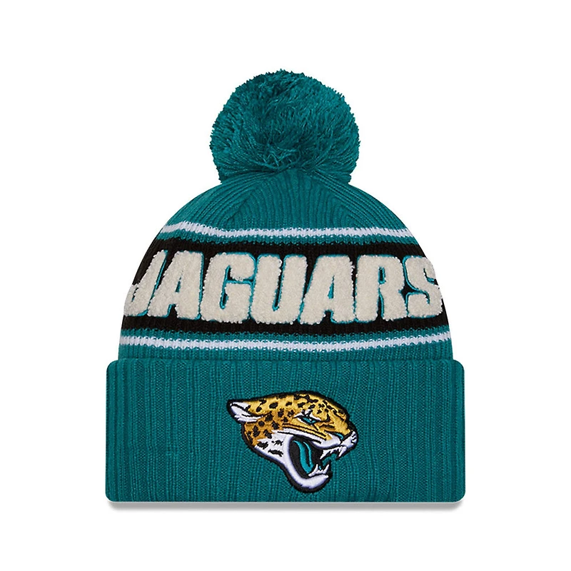 NFL Knit Hat 2024 Cold Weather Sport Knit W/ Pom Jaguars