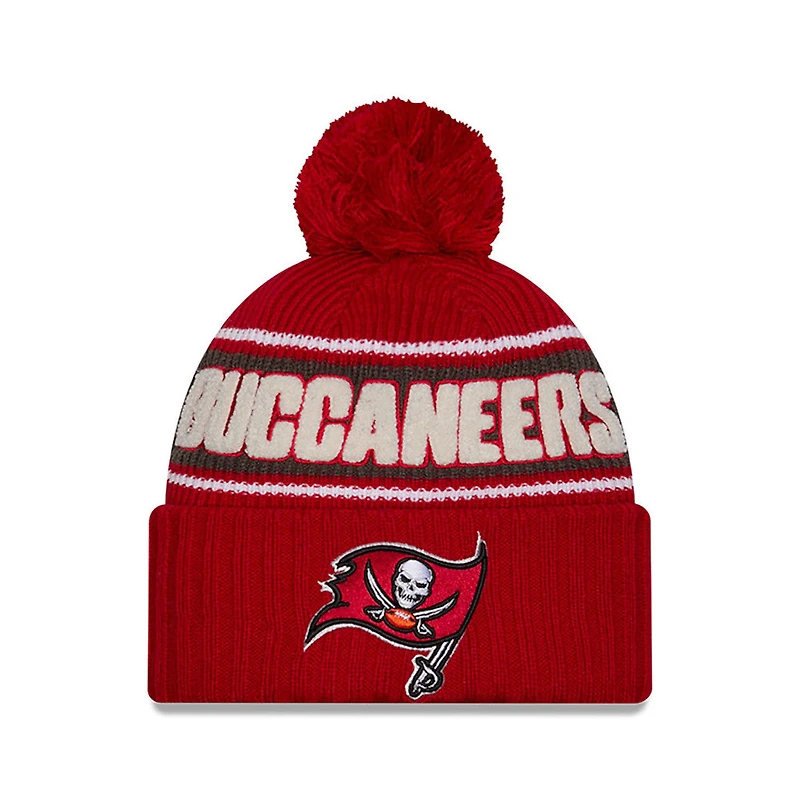 NFL Knit Hat 2024 Cold Weather Sport Knit W/ Pom Buccaneers