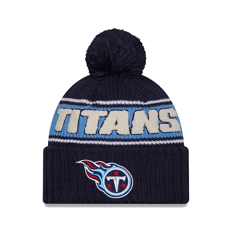 NFL Knit Hat 2024 Cold Weather Sport Knit W/ Pom Titans