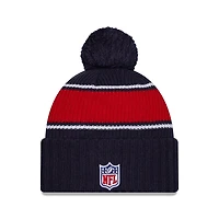 NFL Knit Hat 2024 Cold Weather Sport Knit W/ Pom Patriots
