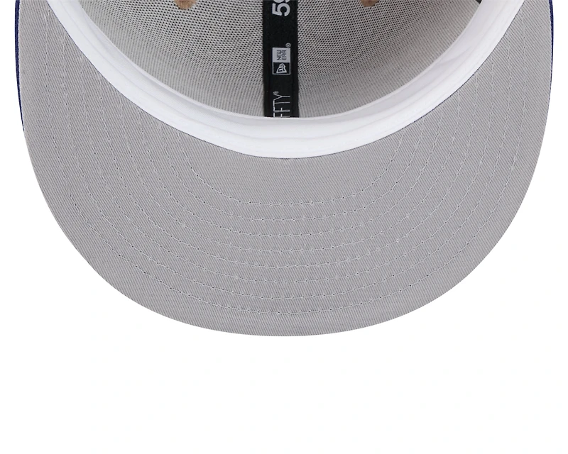 MLB Hat 5950 Cam Two Tone Beige Dodgers