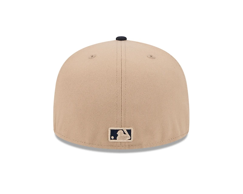 MLB Hat 5950 Cam Two Tone Beige Red Sox
