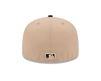 MLB Hat 5950 Cam Two Tone Beige Red Sox