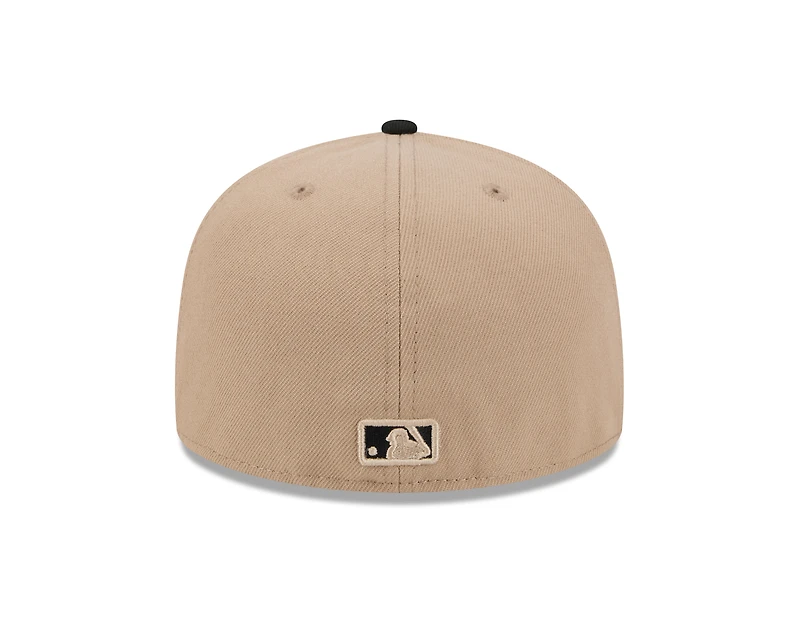 MLB Hat 5950 Cam Two Tone Beige Orioles