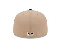 MLB Hat 5950 Cam Two Tone Beige Orioles