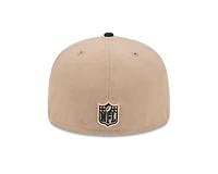 NFL Hat 5950 Cam Two Tone Beige Raiders