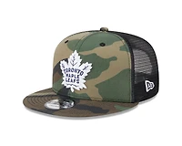 NHL Hat 950 Camo Trucker Snapback Maple Leafs