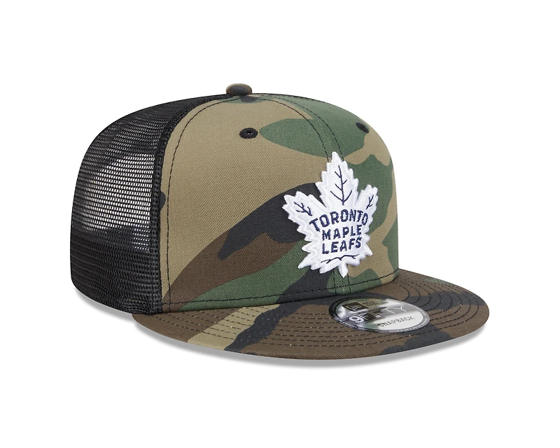 NHL Hat 950 Camo Trucker Snapback Maple Leafs