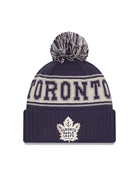 NHL Knit Hat Retro with Pom Maple Leafs