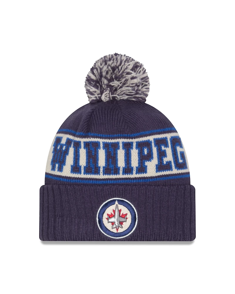 NHL Knit Hat Retro with Pom Jets