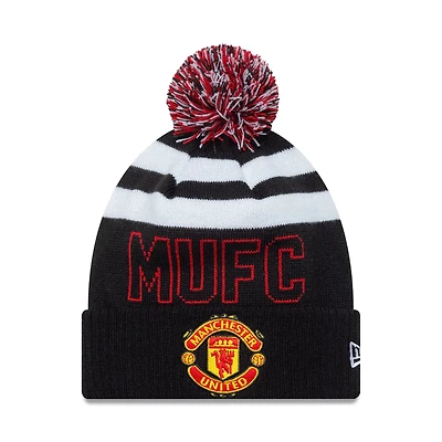 EPL Knit Hat Sport Beanie Cuff Pom Manchester United F.C.