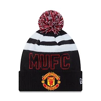 EPL Knit Hat Sport Beanie Cuff Pom Manchester United F.C.