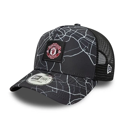 EPL Hat E Frame Trucker Black Manchester United