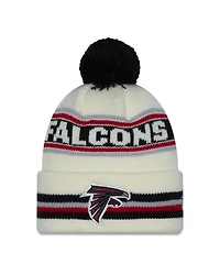 NFL Knit Hat Pom White Classic Falcons