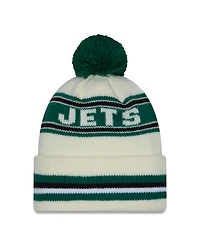 NFL Knit Hat Pom White Classic Jets