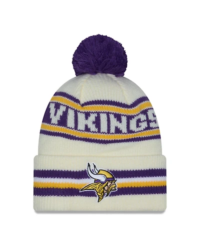 NFL Knit Hat Pom White Classic Vikings