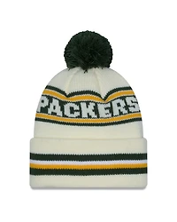 NFL Knit Hat Pom White Classic Packers