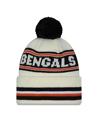 NFL Knit Hat Pom White Classic Bengals