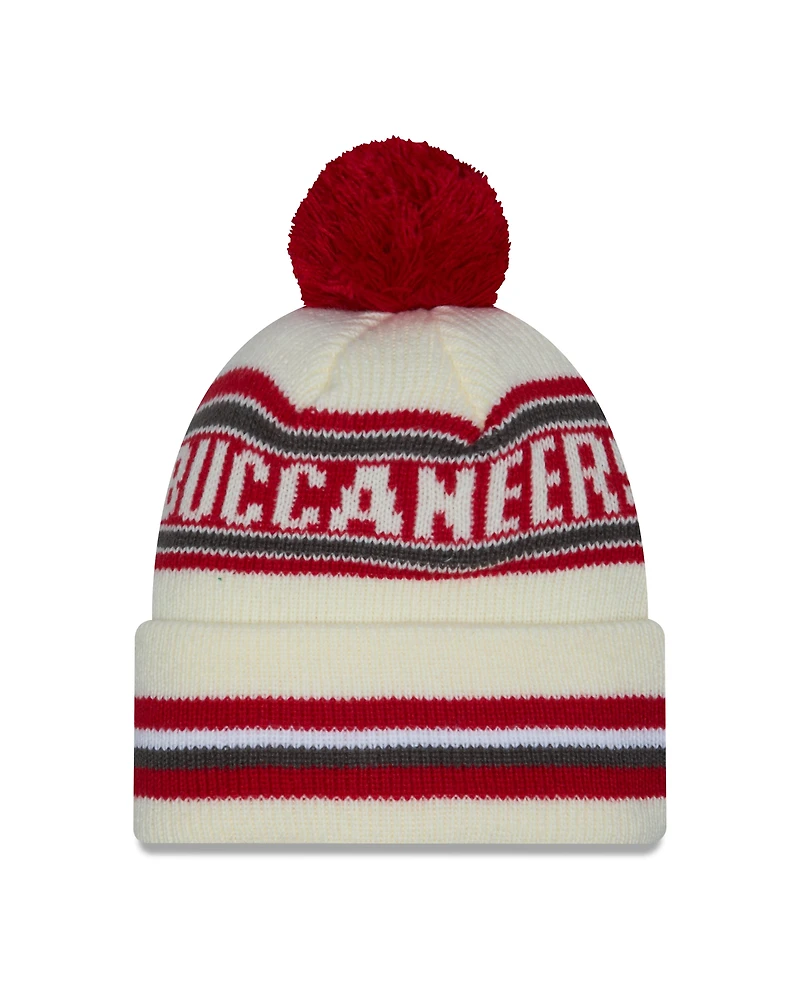 NFL Knit Hat Pom White Classic Buccaneers