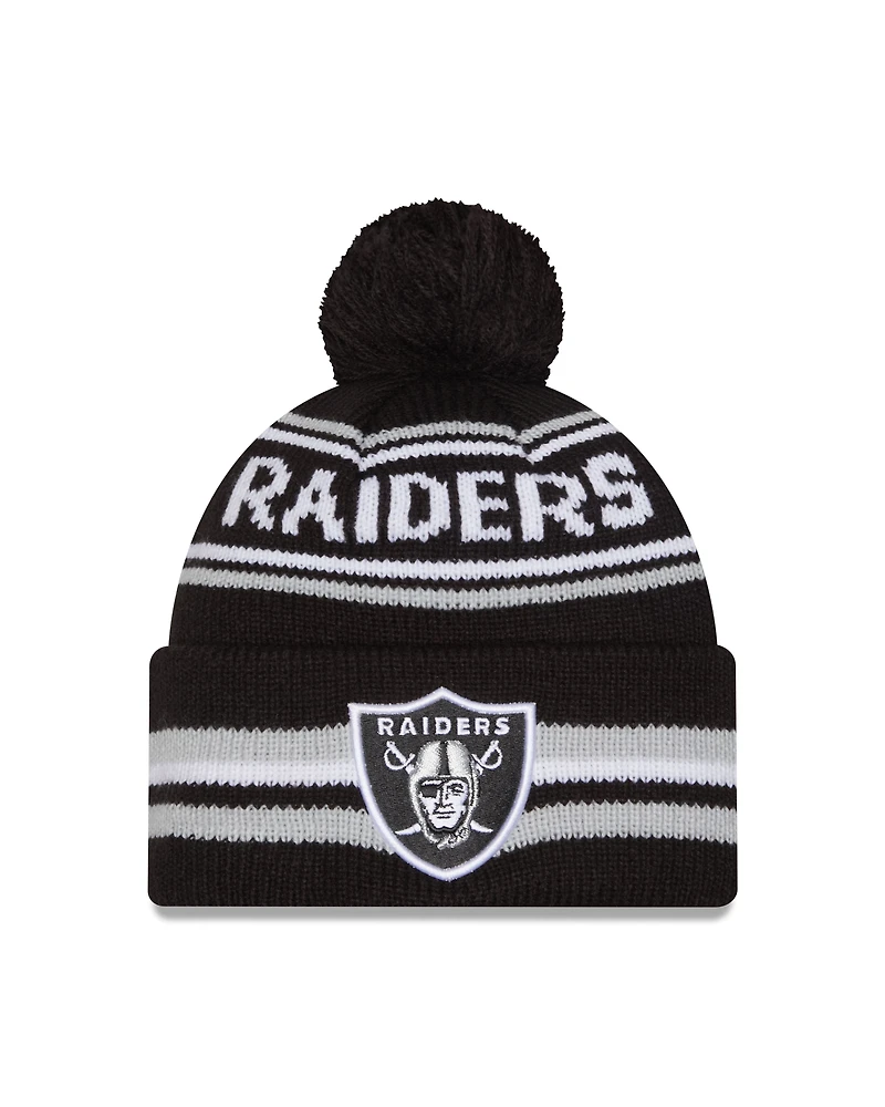 NFL Knit Hat Pom Classic Raiders