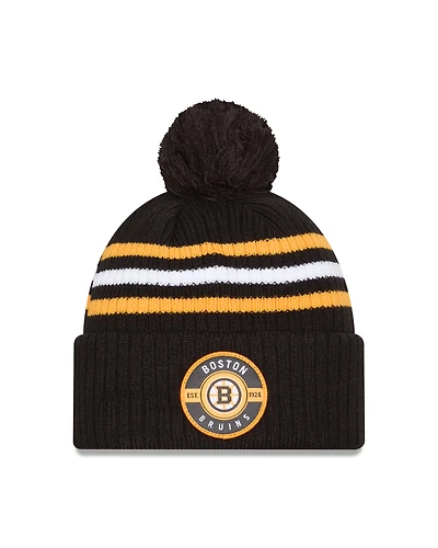 NHL Knit Hat Pom Banded Bruins