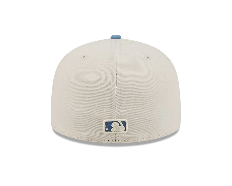 MLB Hat 5950 2T Color Pack Yankees White and Light Blue