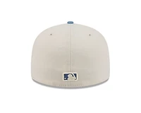 MLB Hat 5950 2T Color Pack Yankees White and Light Blue