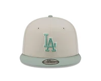 MLB Hat 5950 2T Color Pack Dodgers White and Mint Green