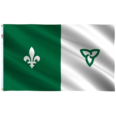 Country Flag 3x5 Franco-Ontario