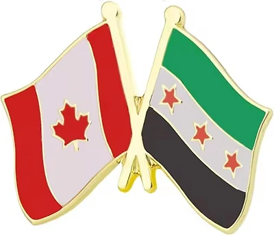 Country Lapel Pin Friendship Syria (New Flag)