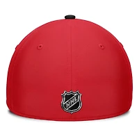 NHL Hat Structured Stretch Authentic Pro Rink Flex Two Tone 2024 Flames