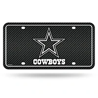 NFL License Plate Metal Carbon Fiber Design Cowboys